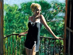 Sally in the Sun by Fabian Perez - Hand Finished Limited Edition on Canvas sized 24x18 inches. Available from Whitewall Galleries