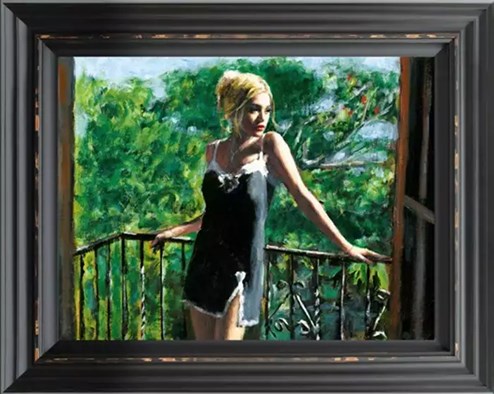 Sally in the Sun by Fabian Perez - Framed Hand Finished Limited Edition on Canvas